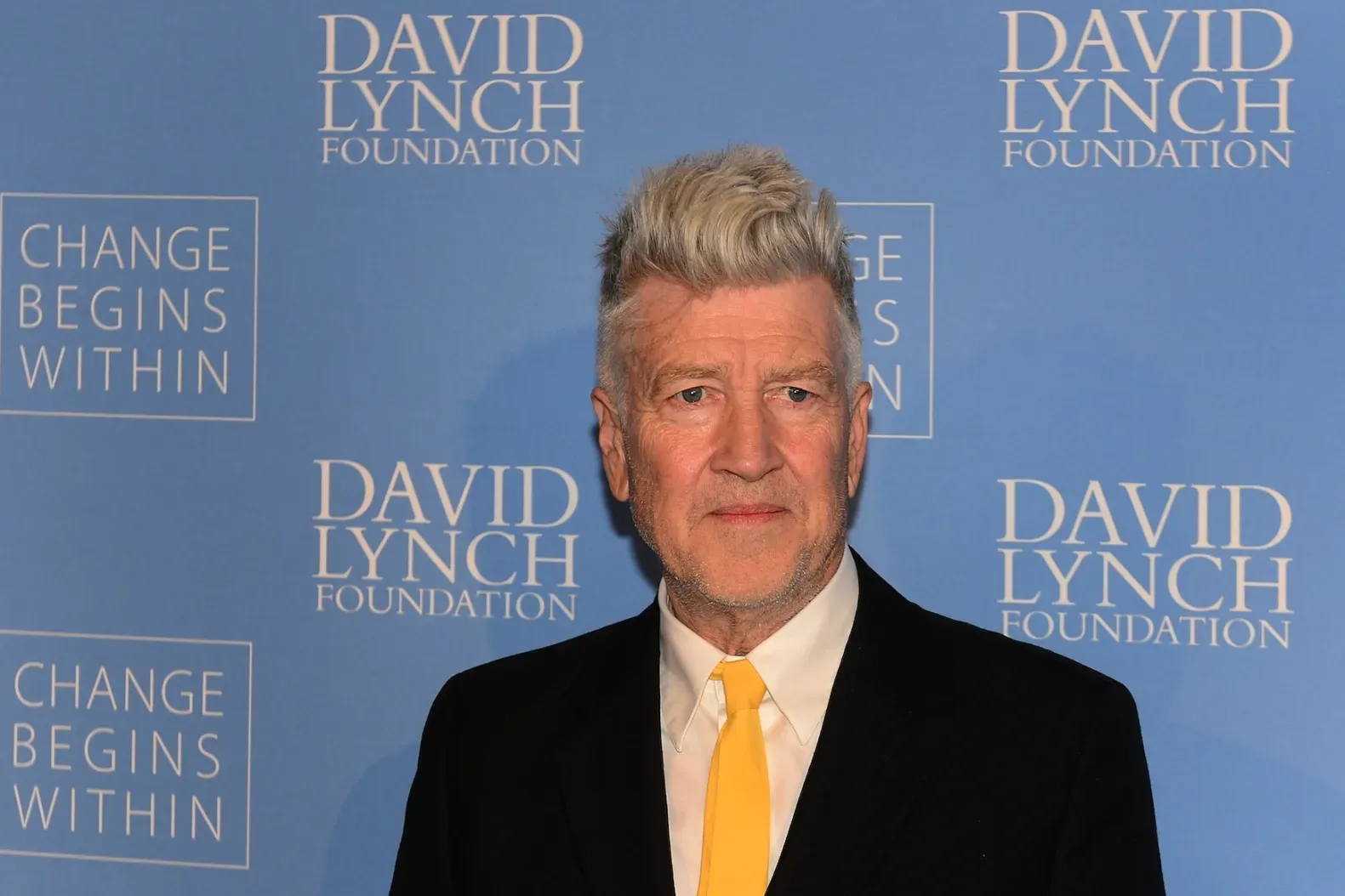 David Lynch at the launch of “Meditation in Education”, a Global Outreach campaign to teach 1,000,000 at-risk youth "Meditation in Education" on April 2, 2013 in Los Angeles, California.
